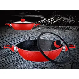 Сотейник Meisterklasse MK-1034 red marble 28см 3,6л - мініатюра 3