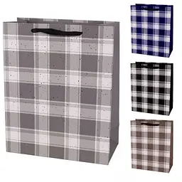 Пакет подарунковий паперовий L Checkered 31×44×12 см (набір 4 шт) R94995-L