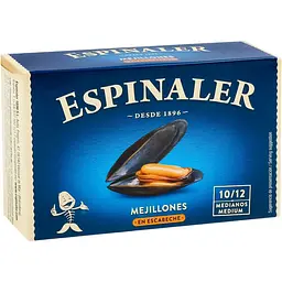 Мидии Espinaler маринованные 10/12, 111 г (947991)