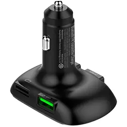 FM модулятор трансмітер блютуз LDNIO C706Q Bluetooth 2 USB чорний - мініатюра 4