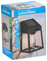 Садовий світильник Grundig на сонячній батареї 9.3x6.5x13 см в асортименті - мініатюра 5