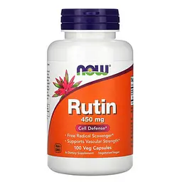 Витамин P Rutin 450 mg 100 Veg Capsules NOW vit0006346