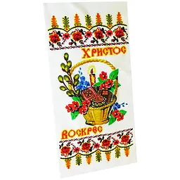Серветка пасхальна/рушник великодня No7 з блискітками, Kitchette 81663
