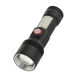 Ліхтар Quantum Adept 10W LED zoom +COB з USB (QM-FL1031)