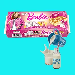 Бісквіт Freddi Barbie Snack з молочным кремом 250 г