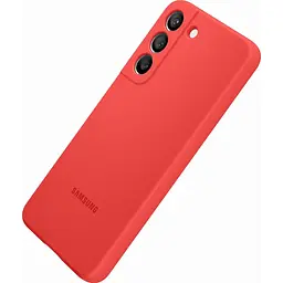 Оригінальний силіконовий чохол Silicone Cover для Samsung Galaxy S22 (S901) EF-PS901TPEGRU Glow Red - мініатюра 7