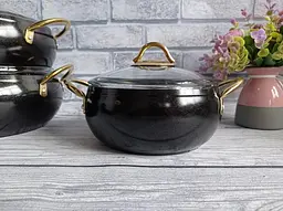 Набір посуду O.M.S. Collection 3039 Black 7 предметів - мініатюра 5
