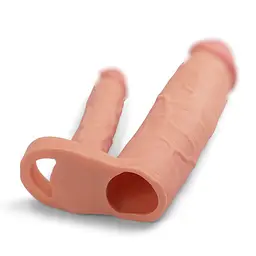 Насадка на член - Pleasure X Tender Double Penis Sleeve Add 2 Love Toy 66-LV314011 90227 - мініатюра 6
