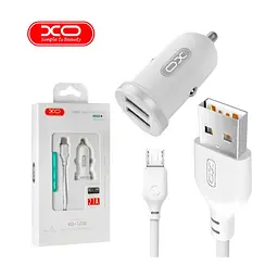 Зарядний пристрій XO 2xUSB 2.1A + cable USB to Micro 5P white (TZ08-M-WH) - мініатюра 4