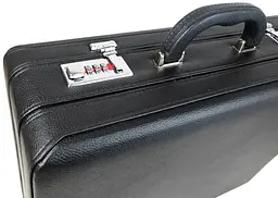Дипломат чоловічий Portfolio 44х33х14 см Чорний (D17603) - мініатюра 7