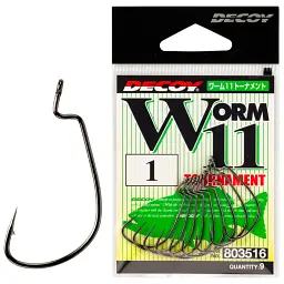 Крючок Decoy Worm11 Tournament 1/0 (9 шт/уп)