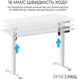 Стіл Officepro з електрорегулюванням висоти (ODE1260W) - мініатюра 4