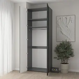 Шафа для одягу з однією штангою С-8.1 Асфальт/Камуфляж Idea - мініатюра 2
