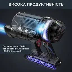 Пилосос Rowenta X-Force Flex 14.60 Auto Animal безпровідний чорно-сірий (RH9958WA) - мініатюра 6