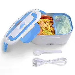 Ланчбокс з підігрівом їжі 220 V, Electric lunch box, ланч-бокс Блакитний - мініатюра 2