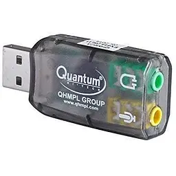 Контролер USB зовнішня звукова карта Atcom 5.1 канальний 3D-звук