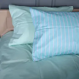 Комплект постільної білизни Mirson Сатин Seafoam Stripe 2x143x210 см (2200013051466) - мініатюра 6