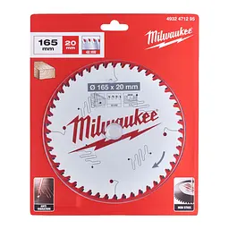 Диск пиляльний по дереву PFTE MILWAUKEE, діаметр 165х20х2,2мм, 48 зуб. - мініатюра 2
