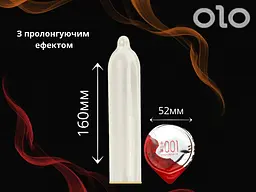 Презервативи Olo RedSilver ультратонкі з гіалуроновим змащенням і термо ефектом 10 шт. (ROZ6501053301) - мініатюра 3