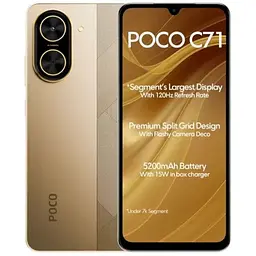 Смартфон Poco C71 3/64GB Gold EU (adapter)