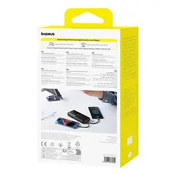 Повербанк Baseus 20000 mAh 22.5W з вбудованими кабелями Type-C та Lightning з LED-дисплеєм і швидкою зарядкою PD/QC - мініатюра 11