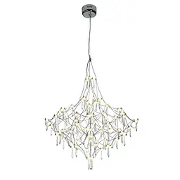 Люстра стельова LED Levistella 918L981 (800) CH, 40W, три режими світла, діаметр 800мм, металевий каркас, сучасний стиль для дому - мініатюра 2