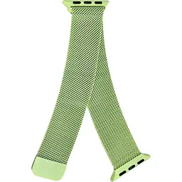 Ремінець DK CDK для Apple Watch 44mm (Series 4 / 5 / 6 / SE1 / SE2) Метал Milanese Loop (05527) (lime)