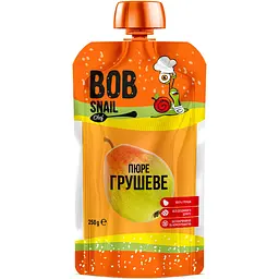 Пюре фруктове Bob Snail Груша, пастеризоване 2.5 кг (10 шт. по 250 г) - мініатюра 2