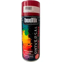 Фарба Budfix RAL 3020 аерозольна універсальна червона 400 мл