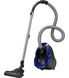 Пилосос Samsung VC07M25H0WB/UK, Blue, 750W, тип збирання суха, мішок, пилозбірник 2.5L, насадки підлога/килим, основна, щілинна