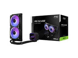 Водяне охолодження ASRock Pro 240 ARGB Black - мініатюра 11