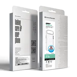 Чехол Apple iPhone 17 Air, Unit MagSafe, белый, прозрачный, магсейф, ударопрочный, магнитный, панель-накладка с поддержкой MagSafe, с поддержкой беспроводной зарядки, TPU+PC, защита всего корпуса, ударопрочный, ArmorStandart (ARM90584) - мініатюра 7