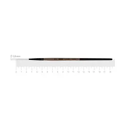 Пензель синтетика лайнер Moon 1203RL №4 коротка ручка ROSA (4823098534082)