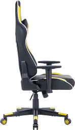Геймерське крісло GT Racer чорне з жовтим (X-2528 Black/Yellow) - мініатюра 3