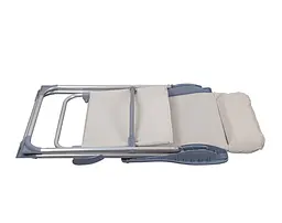 Складний стілець Levistella GP20022010 IVORY, висота 101 см, бежевий, текстилен, для дачі - мініатюра 5
