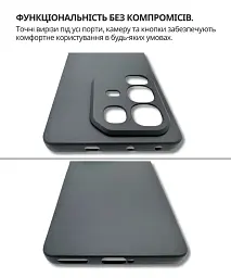 Чохол до мобільного телефона BeCover Silicone Infinix Note 50 4G (X6858) Black (714668) - мініатюра 4