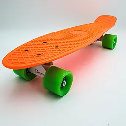 Пенні борд скейт 55х15см до 80кг ABEC 7 матові колеса скейтборд Penny Board Pastel Series помаранчевий
