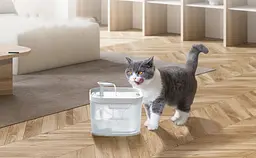 Фонтан для кота Petory 2,2 л з фільтром, Білий - мініатюра 2