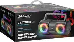Портативна колонка Defender Beatbox 20 20Вт, Black (65420) (7063514) - мініатюра 5