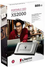 SSD накопичувач Kingston XS2000GA 500Gb USB 3.2 Type-C (SXS2000/500GA) (7165921) - мініатюра 2