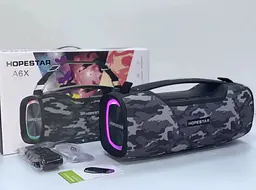 Портативна Bluetooth-колонка Hopestar A6X Camouflage Сірий - мініатюра 2