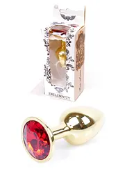 Анальна пробка Jawellery Gold PLUG Red Boss Series 64-00019 98286