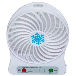 Маленький настільний вентилятор на стіл Portable fan білий, usb вентилятор | вентилятор micro usb (ST)