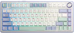 Клавіатура бездротова Aula F75 Gasket Greywood V3 RGB White (6948391208640)