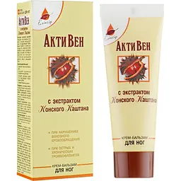 Крем-бальзам Elixir АктиВен з екстрактом кінського каштану 75 мл - мініатюра 2