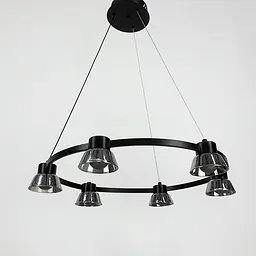 Кільцева люстра HILDFRID на 6 плафонів Line.F MJ 179-600 BK - мініатюра 6