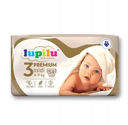 Підгузки Lupilu Premium Midi 3 4–9 кг 54 шт (Lupilu3)