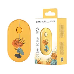 Комп'ютерна миша 2E MF300 FLORA:POPPY Silent WL BT жовтий teh0014097 - мініатюра 7