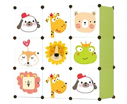 Модульна шафа-органайзер Leobert Kids для дитячих іграшок зелений - мініатюра 2