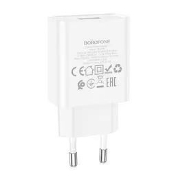 Зарядний пристрій Borofone BA74A Aspirer 1-port USB-A адаптер живлення білий - мініатюра 5